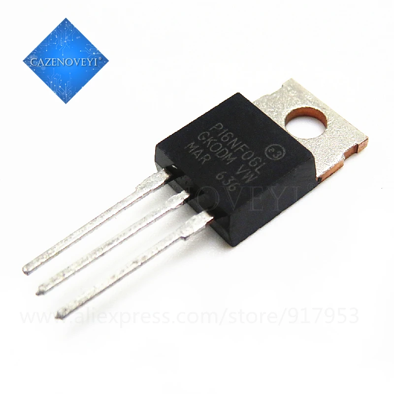 

VANXV 10pcs/lot STP16NF06L STP16NE06 STP16NF06 TO-220 In Stock