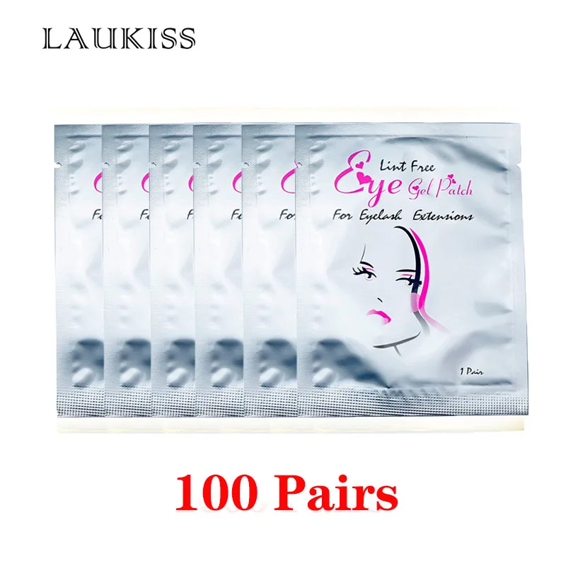 25/50/100 paar Augen Patches Unter Wimpern Pads für Gebäude Papier Patches Rosa Lint Kostenloser Aufkleber für Falsche Wimpern LAUKISS