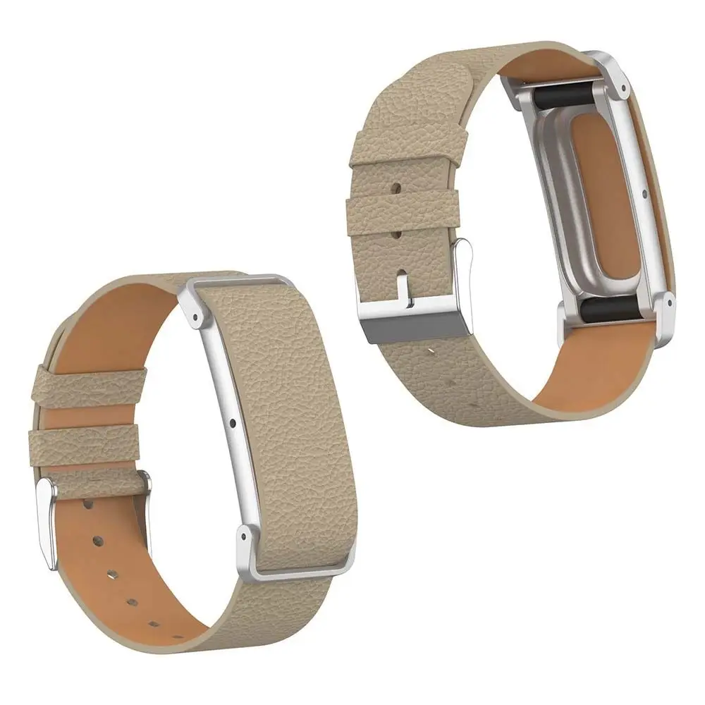 PU Leather Sport Bands Adjustable Durable Replacement Wristband Comfortable Soft Fitness Tracker Strap for Google Fitbit Air