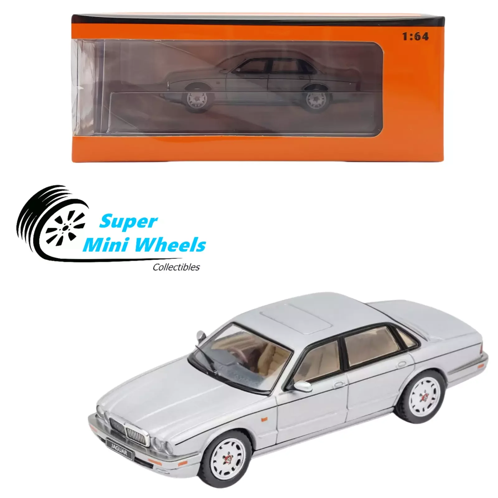 

GCD 1:64 XJR (X300)/XJ (X300) Серебряная литая под давлением модель автомобиля, коллекция ограниченного выпуска, игрушки для хобби