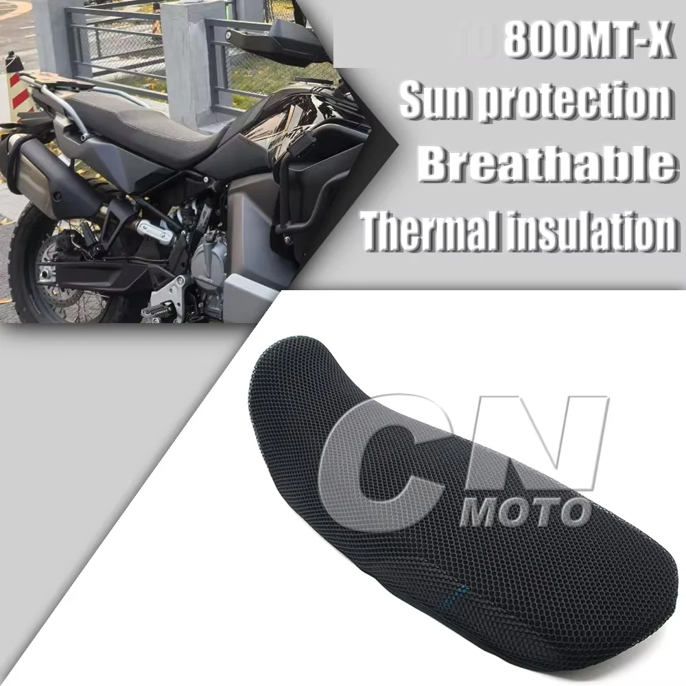 

Fit 800MTX 3D Mesh Seat Cover Cowl Protectors Cushion Guard Insulation Net For 2024 2025 CFMOTO 800MT-X 800MT X 800 MTX