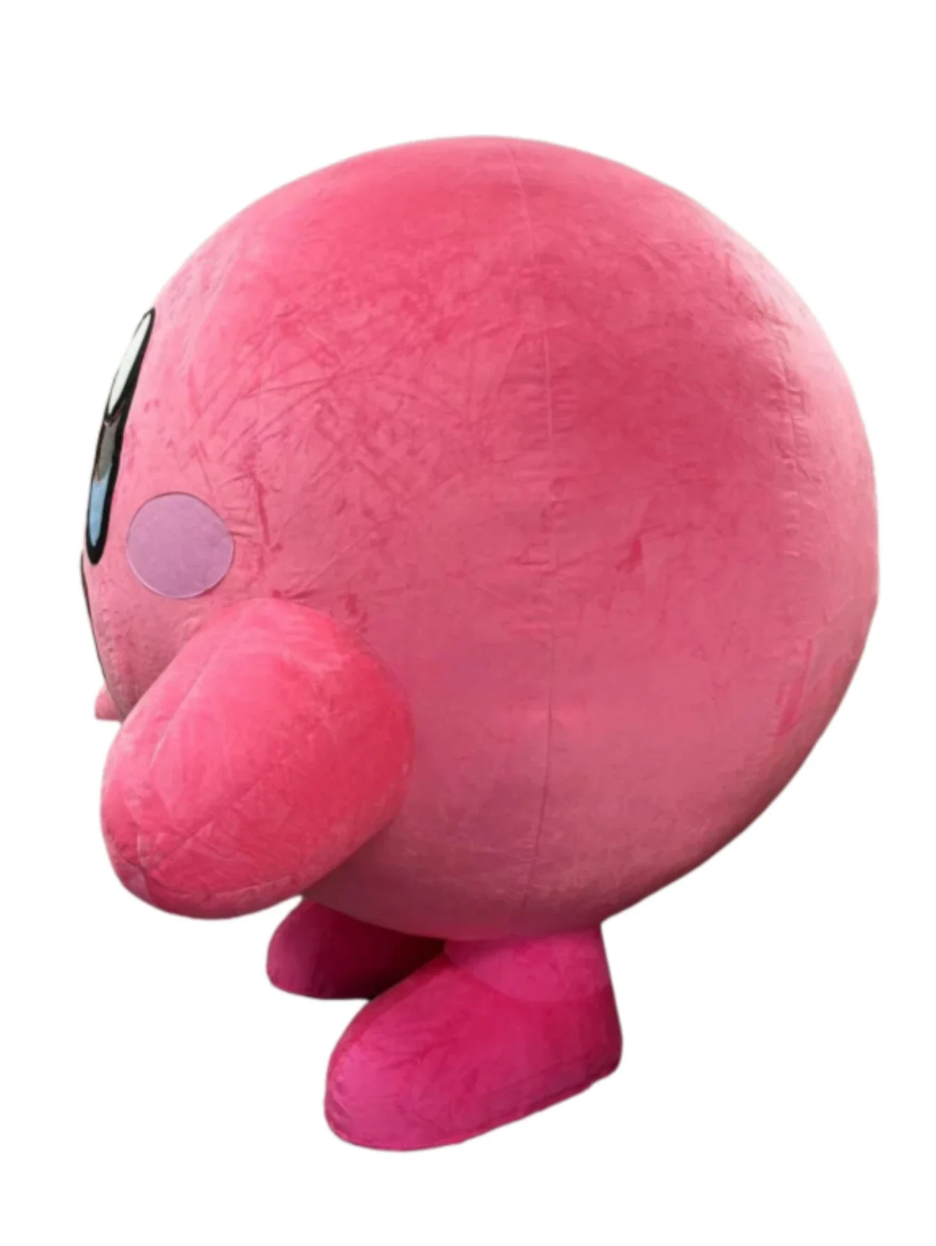 Miniso العملاق نفخ كيربي زي التميمة عروسة كارتون وتتسابق لطيف قليلا كرة مستديرة هالوين كرنفال الأحداث الملابس #4