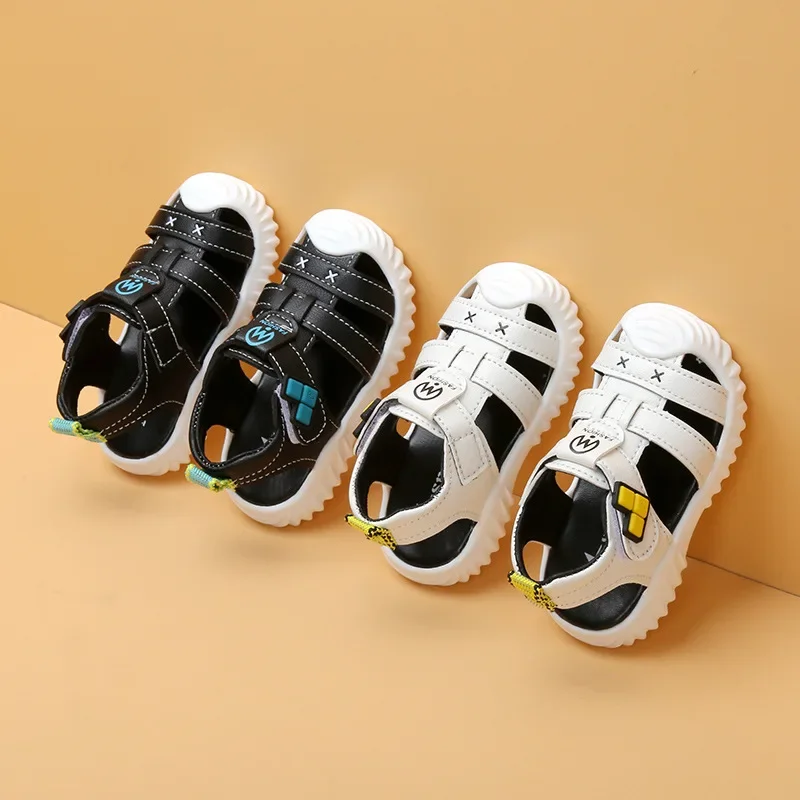 Summer New Boys Sandals Closed-toe Sandals Children's Soft Sole Non-slip Beach Sandals Kindergarten Baby Walking Shoes