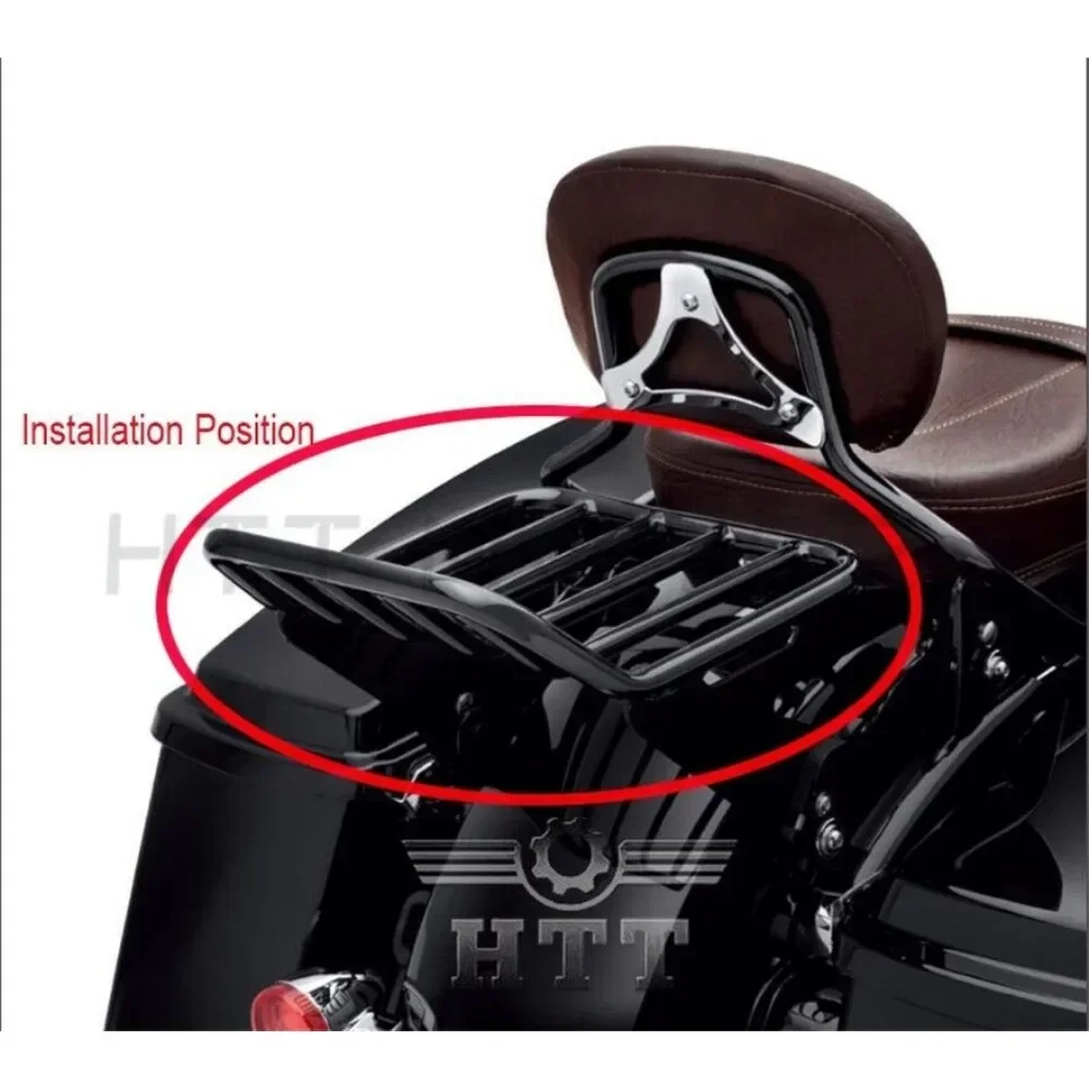 Motorcycle Parts Luggage Rack Detachable Two Up for Harley Davidson 2009-later Touring Street Glide Road King Ultra Limited