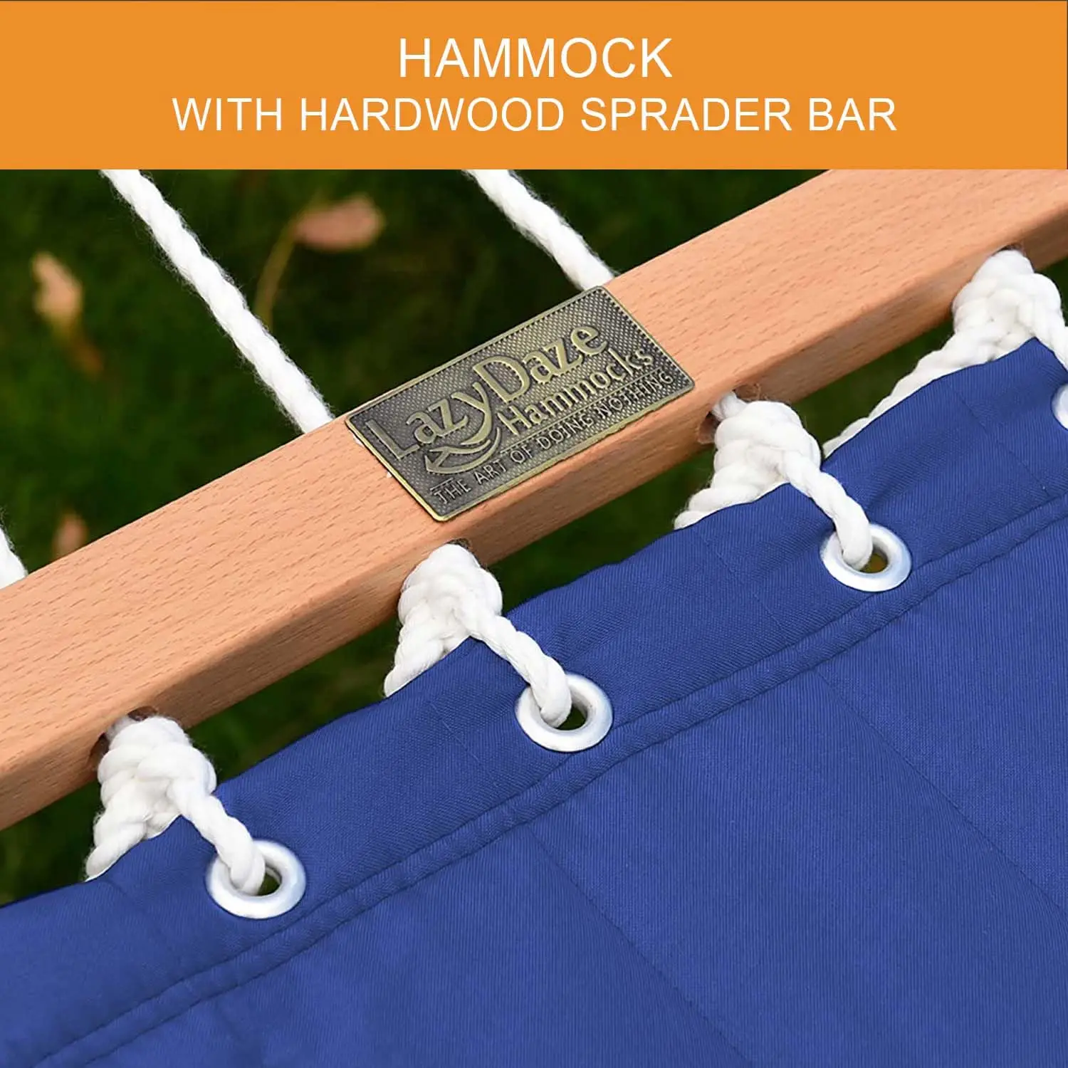 Double Quilted Hammock with Wood Arc Stand 12FT & 13FT for Outdoor Patio Garden, Customized