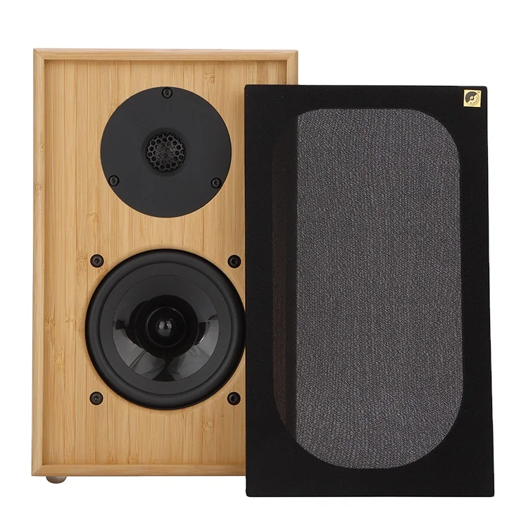 Studio monitor-grade home stereo two-way 5-inch high-fidelity passive bookshelf speakers