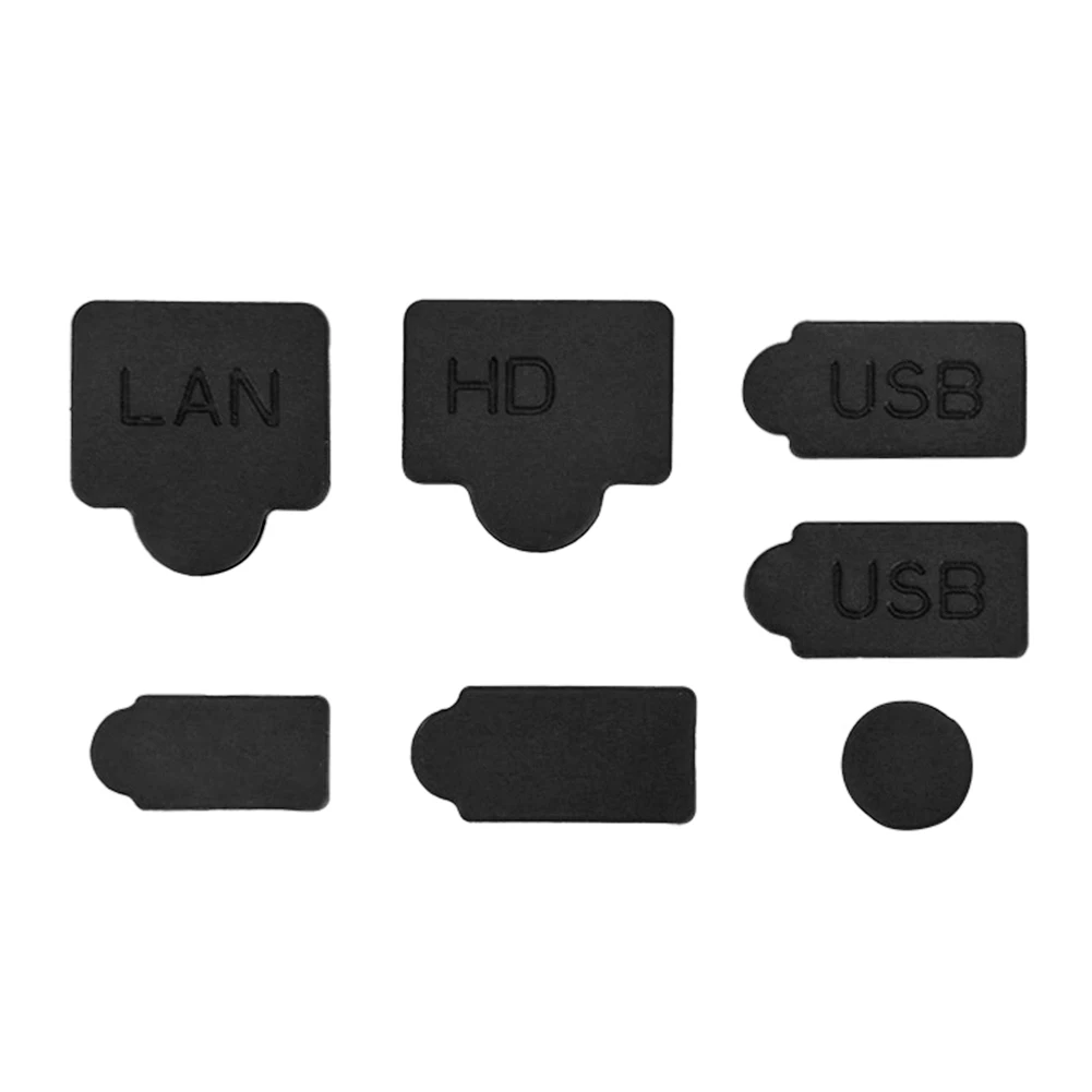 Dust Plugs Set USB HDMI-compatible Interface Anti-Dust Cap Cover Dustproof Portable Carrying Decor for PS5 Game Console