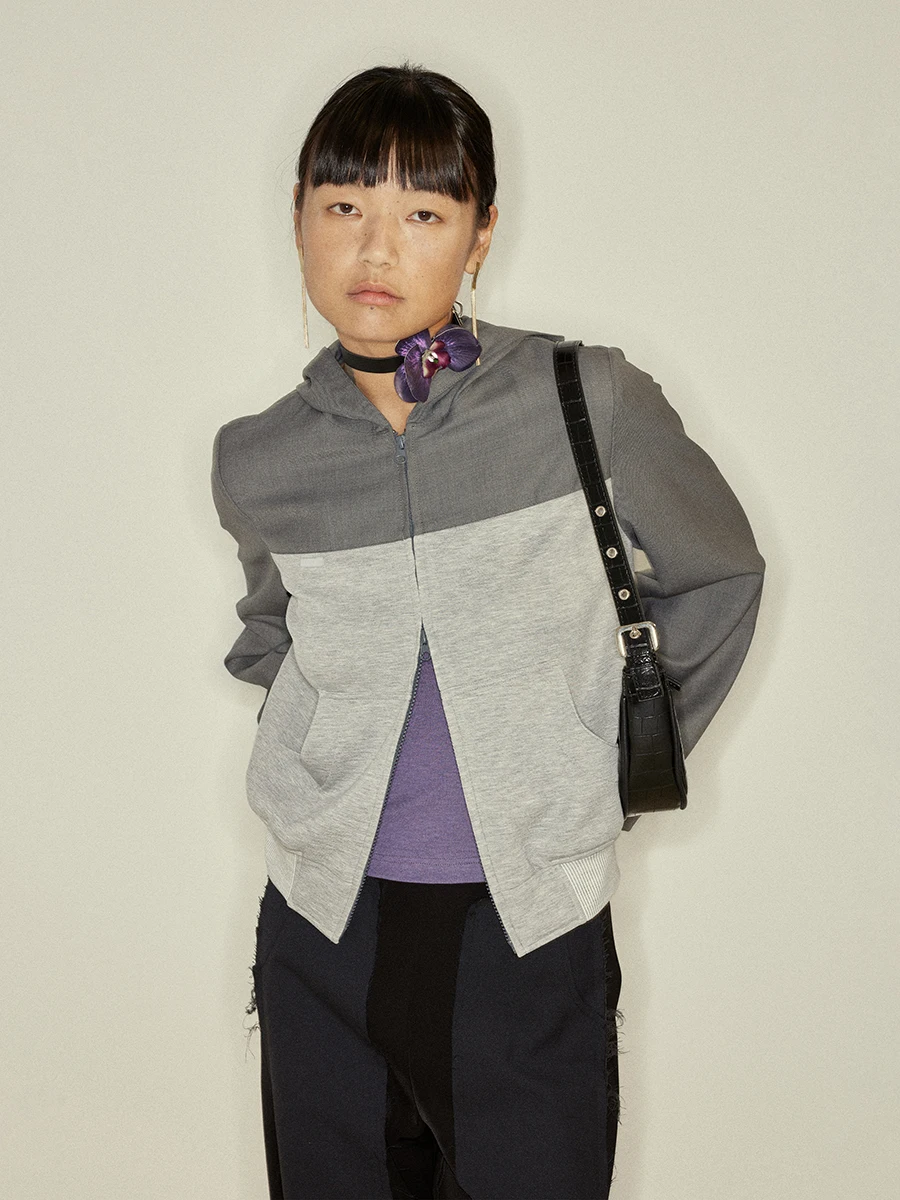 

Ультракомфортная женская толстовка-худи в стиле пэчворк с длинными рукавами и молнией, повседневная модная толстовка из модала и полиэстера