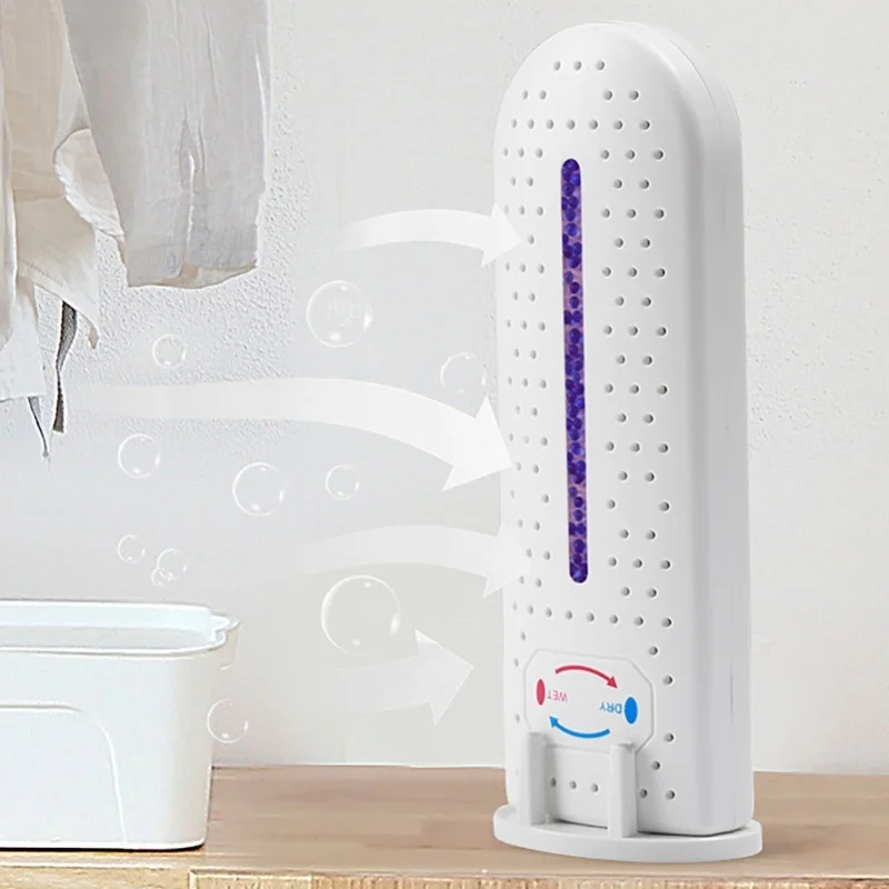 USB Powered Electric Air Dehumidifier High Temperature Resistant ABS Recyclable Moisture Absorber Rectangle Design For Home Use