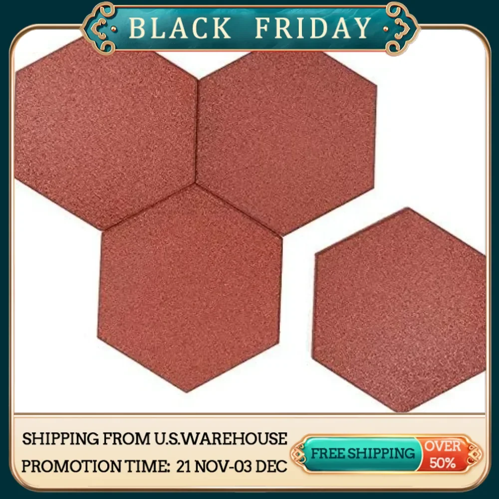 Hexagon Rubber Pavers 3/4