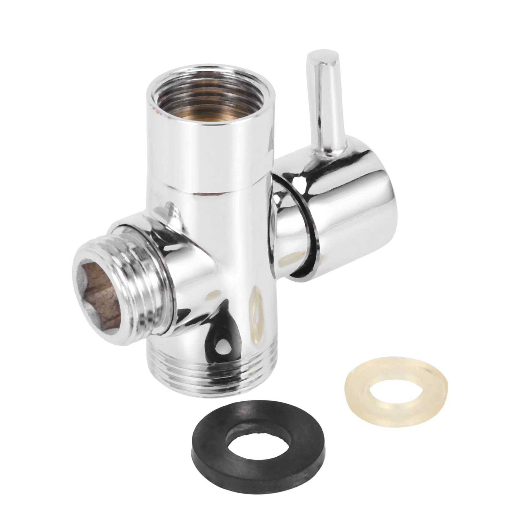 SOLID diverter 3-way diverter valve All 1/2 inch IPS shower system spare part copper chrome plating