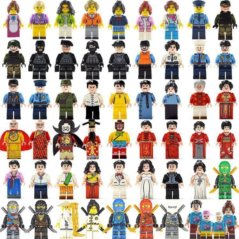 Building Blocks, Figures, Humanoid Dolls, Toys, Mini Figures, Humanoid Dolls, Children's Toys, Birthday Presents, Cartoon Charac