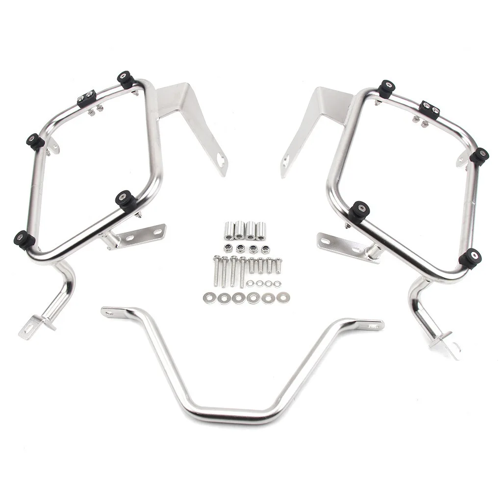 

For SUZUKI V-strom 250 Motorcycle Saddlebag Panniers Rack DL250 Stainless Steel Saddle Bags Bracket Saddlebag Steady Frame Kits