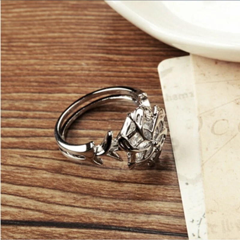 2024, fashionable, white, floral design, exquisite jewelry, versatile, men's and women's, gifts, love, charming set of rings