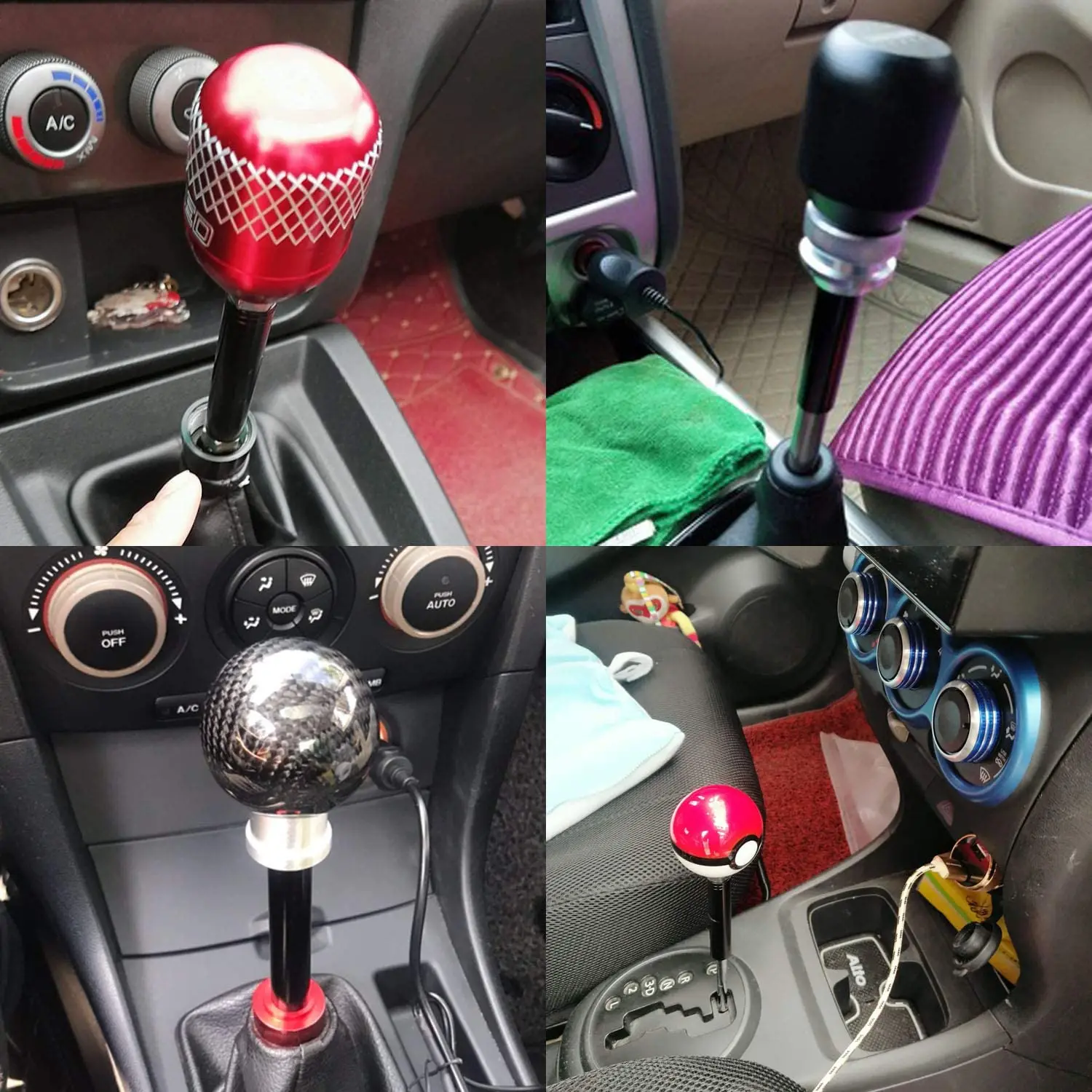 3 Inch Aluminum Shift Knob Extender Extension Gear Shifter Lever for JDM Accord FD2 Type-R M10X1.5