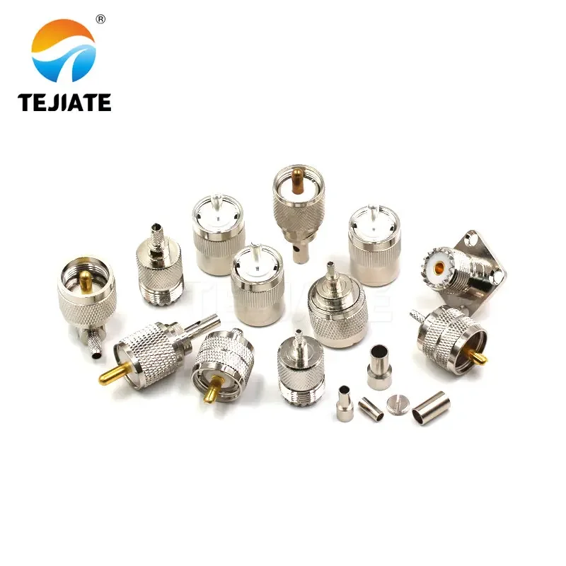 1PCS High Frequency Connector UHF-J/JW/KF 4 Hole Flange Feeder Adapter Electronic Components