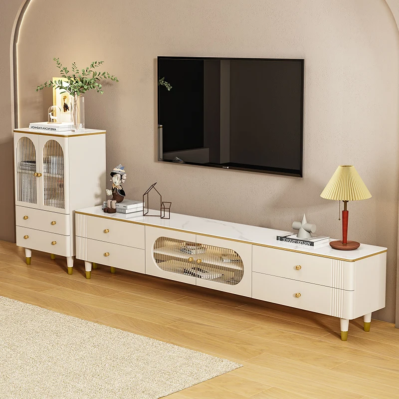 حامل تلفزيون للتخزين الخشبي لغرفة المعيشة، شاشة عرض حديثة متنقلة، منظم طاولة تلفزيون فاخر، أثاث على الطراز الصيني
