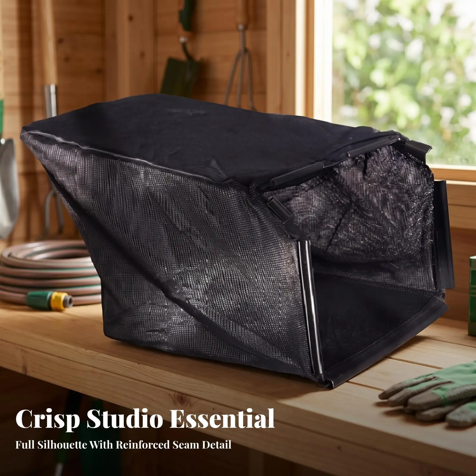 Easy Emptying Grass Collection Bag | Breathable Mesh Construction, Rigid Mounting Edge, Mower Bag with sturdy top, for Yard
