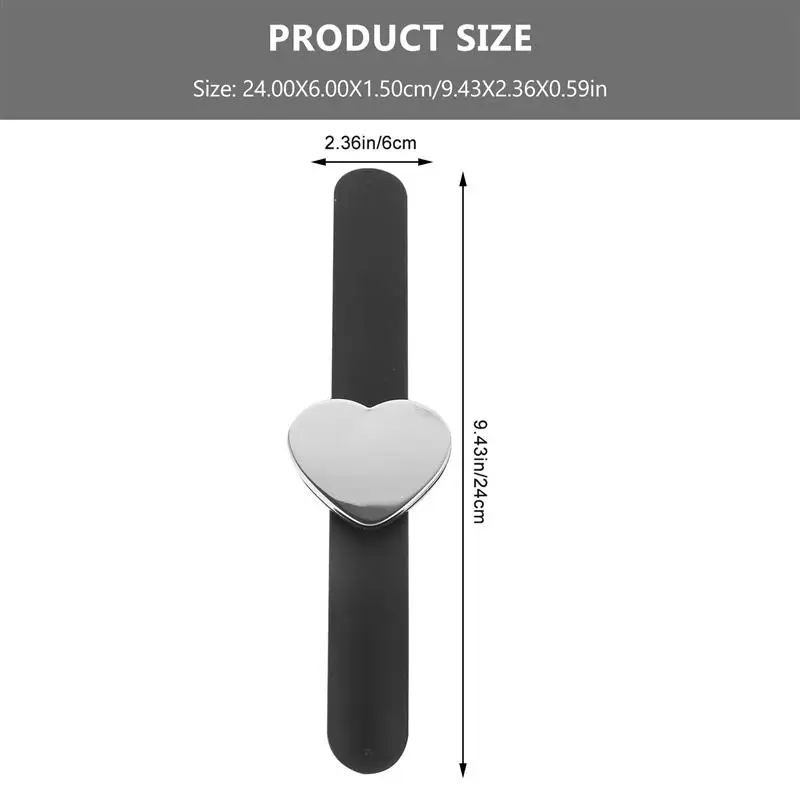 Magnetic Bobbie Pin Bracelet Hair Clip Wristband Hair Clips Holder Silicone Magnetic Wrist Strap Hairpin Silicone Clapping Strap