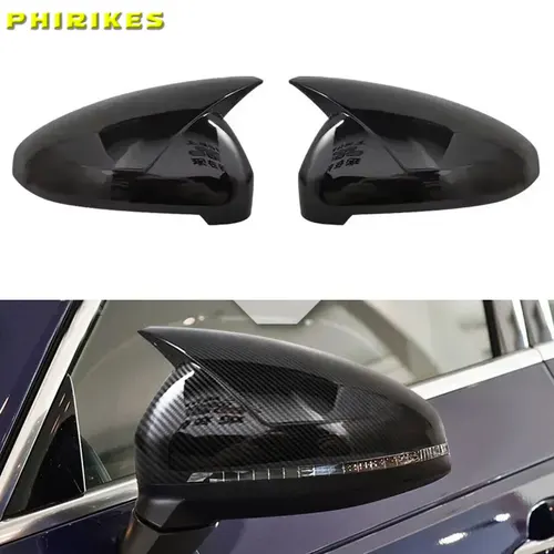 Para Audi A4 A5 B9 2017 2018 2019 2020 2021-2023 tapas de espejo lateral negro Allroad Quattro reemplazar cubiertas de espejo tapa de concha
