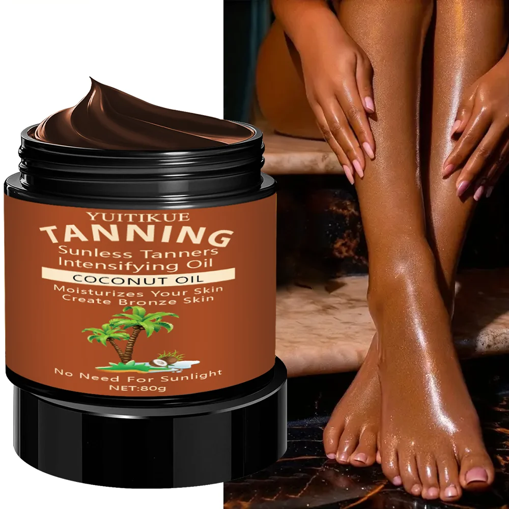 Summer Skin Self Tanning Cream Sunless Self Tanner For Face Body For Natural Glow Body Bronzer Easy Use Bronzing Lotion 80g