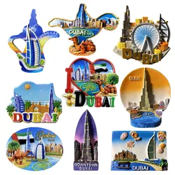 The United Arab Emirates feelings ​Dubai Landmark Building Fridge Magnets Tourist Souvenirs Crafts gifts Refrigerator magnet