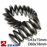 ZEXEF 10PCS/Set Strong Magnetic Therapy Relief Toy Oval Shape Olive Rattle Power Ferrite Magnet Beads Health Care Massager