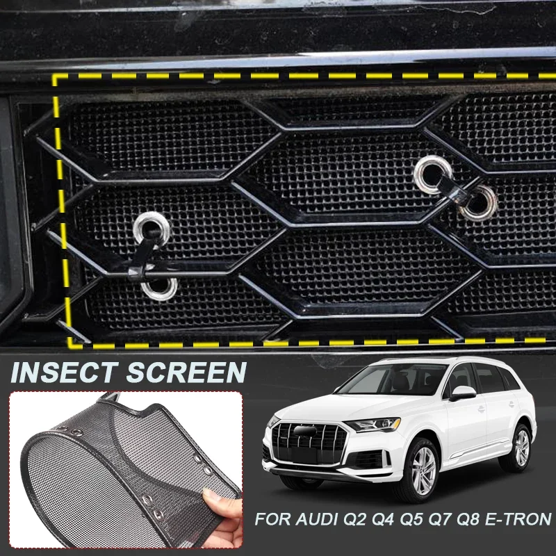 Car Insect-proof Air Inlet Protect Cover For AUDI E-TRON Q2 GA Q4 E-TRON Q5 SPORBACK Q7 Q8 45TFSI 55TFSI RSQ8 Airin Insert Net