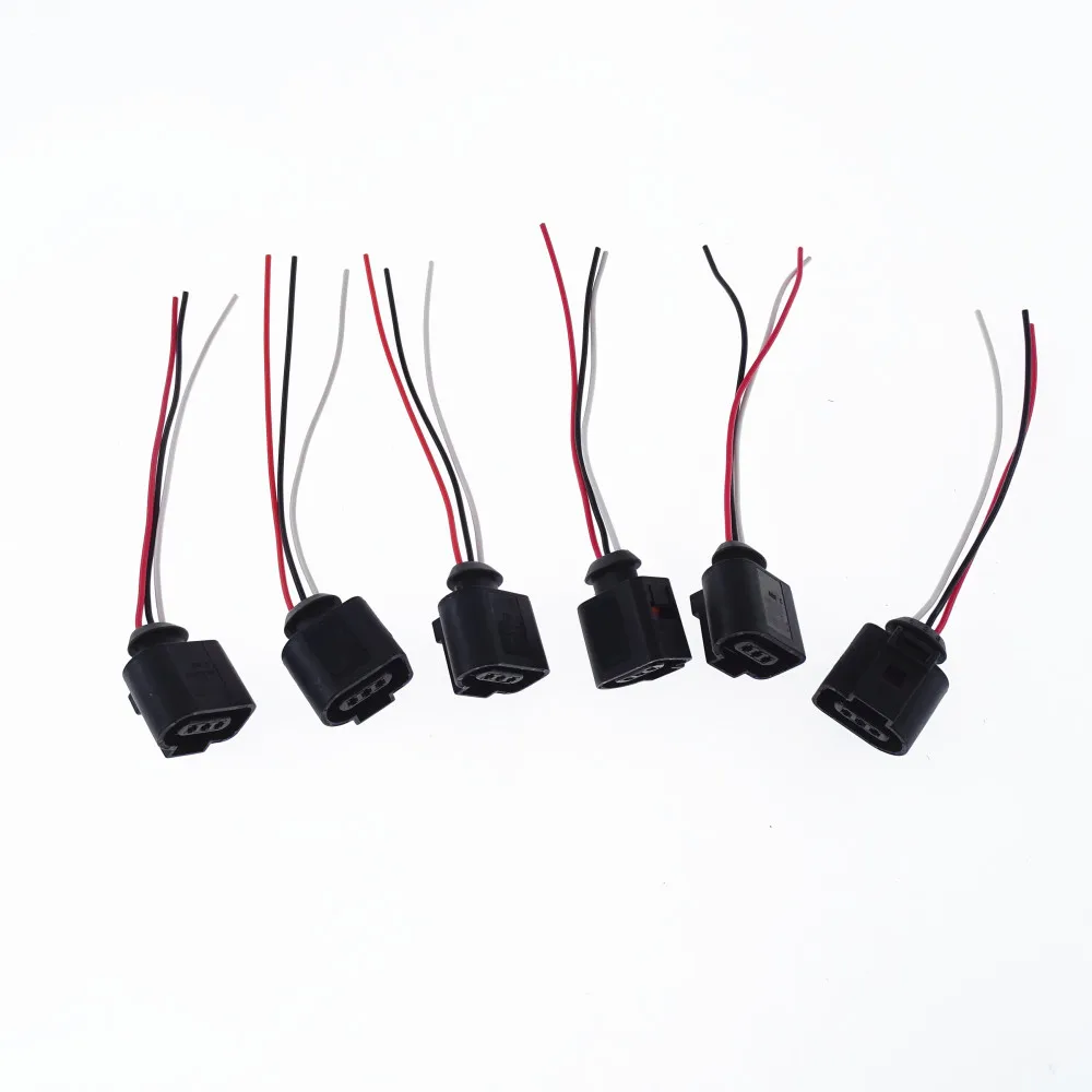 3B0973703G Pressure Sensor Plug Wiring Cable Socket For VW Golf Passat Polo CC Audi TT Q7 A3 A6 R8 Seat Leon Skoda Octavia