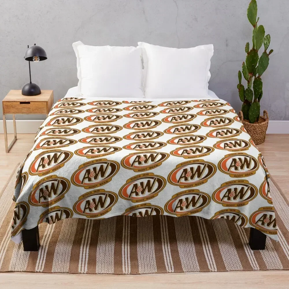

A&W Root Beer Throw Blanket Thins Cute Plaid Sleeping Bag Bed covers Blankets