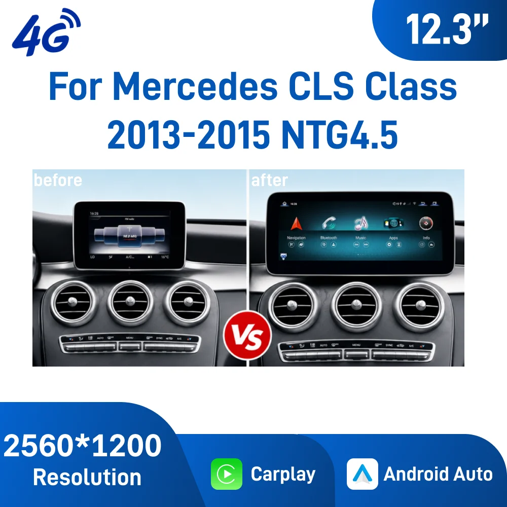 For Mercedes CLS Class 2013-2015 NTG4.5 12.3 Inch Android 13 Car Navigation , Car navigation multimedia system, GPS