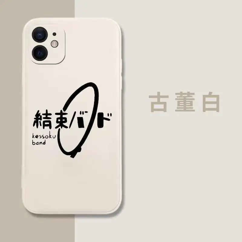 BOCCHI THE ROCK for Phone Case Anime Ijichi Nijika Yamada Ryo for IPhone X 13 14Pro Max Full Lens Protection Cover Accessories