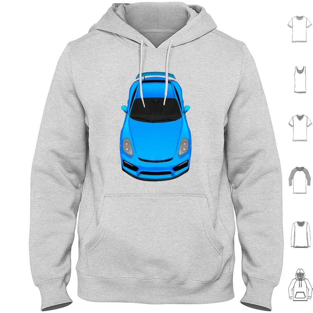 Shades Of Light Blue Hoodie Cotton Long Sleeve Cayman Gt4 Gt 4 Manga Race Racing Drift Hipster Subspeed Car Cars Auto