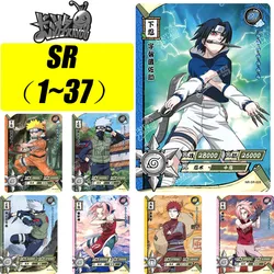 Kayou-Tarjeta SR de Naruto, serie 1 a 37, Uchiha Sasuke, Haruno Sakura, tarjeta Flash de colección rara, regalo de cumpleaños y Navidad, juguetes de juego