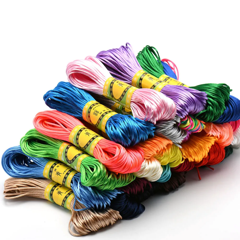 20 m 1,5 mm Satin-Nylon-Besatzkordel, Rattail-Kordel für chinesische Knoten – Detail 2