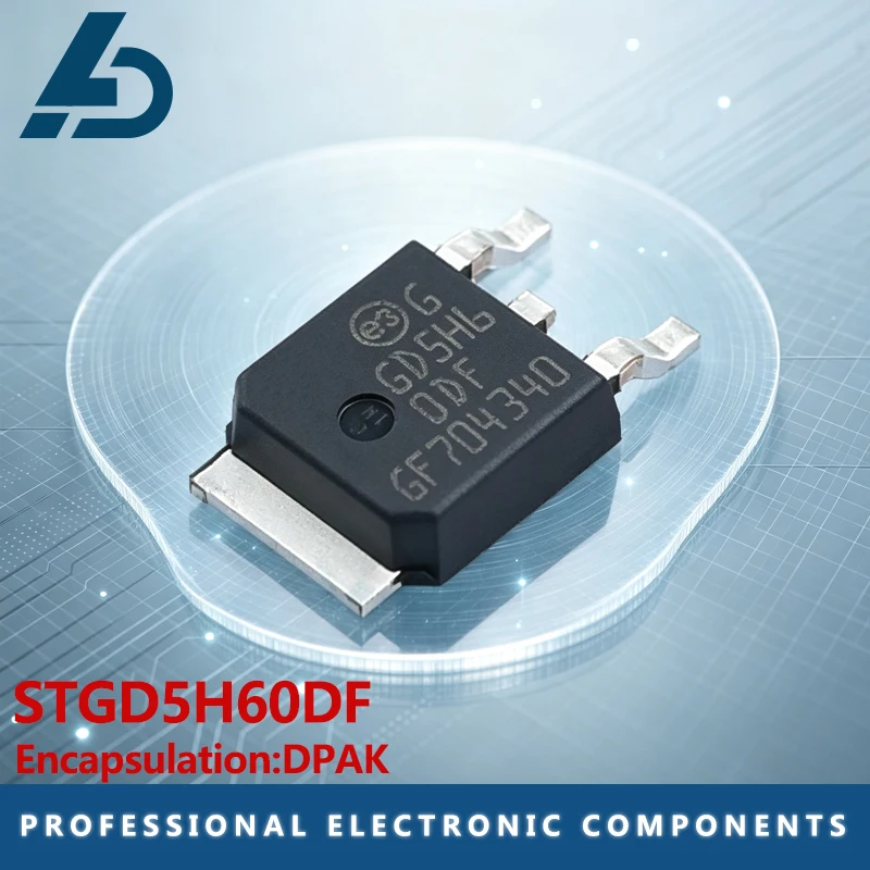 10PCS STGD5H60DF GD5H60DF SMD TO-252 IGBT Transistor 600V 5A