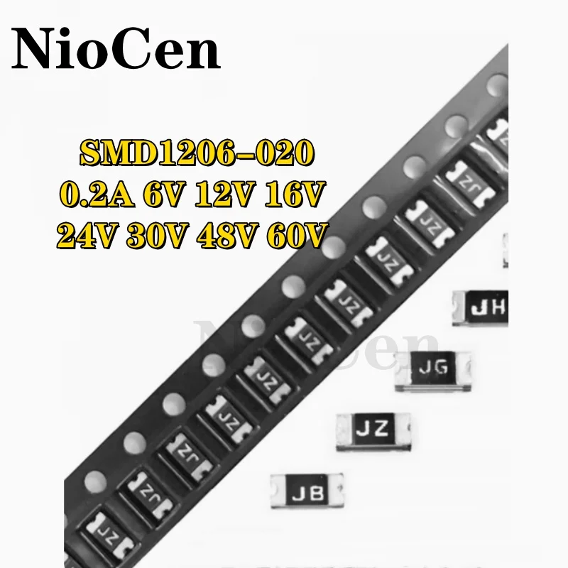 (10 шт.) Φ 0.2A 200mA 6V 12V 16V 30V48V 24V 60V SMT PPTC самовосстанавливающийся предохранитель