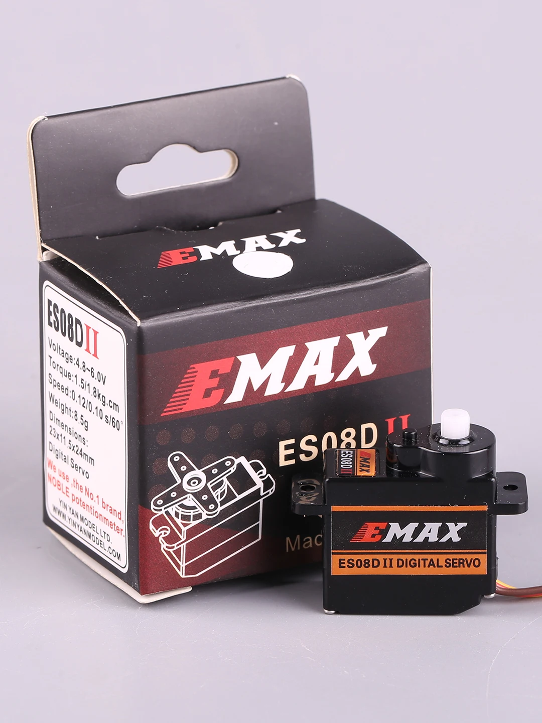 EMAX ES08DII 4.8-6V 9g Plastic Digital Micro Servo With Futaba JR Plug For RC Helicopter Airplane Accessories