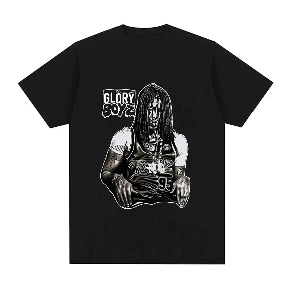 I Love Chief Keef T-Shirt Mode Lässig Kurzarm Vintage Gothic Oversized Print T-Shirts Hip Hop Lose Streetwear Unisex – Detail 18