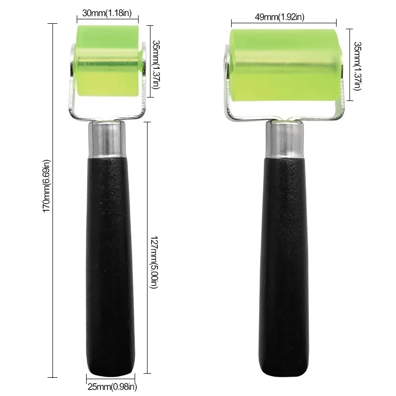 30/50Mm Auto Geluidsisolatie Druk Roller Gereedschap Duurzaam Siliconen Roller Voor Auto Geluidsisolatie Geluiddempende Roller Tool