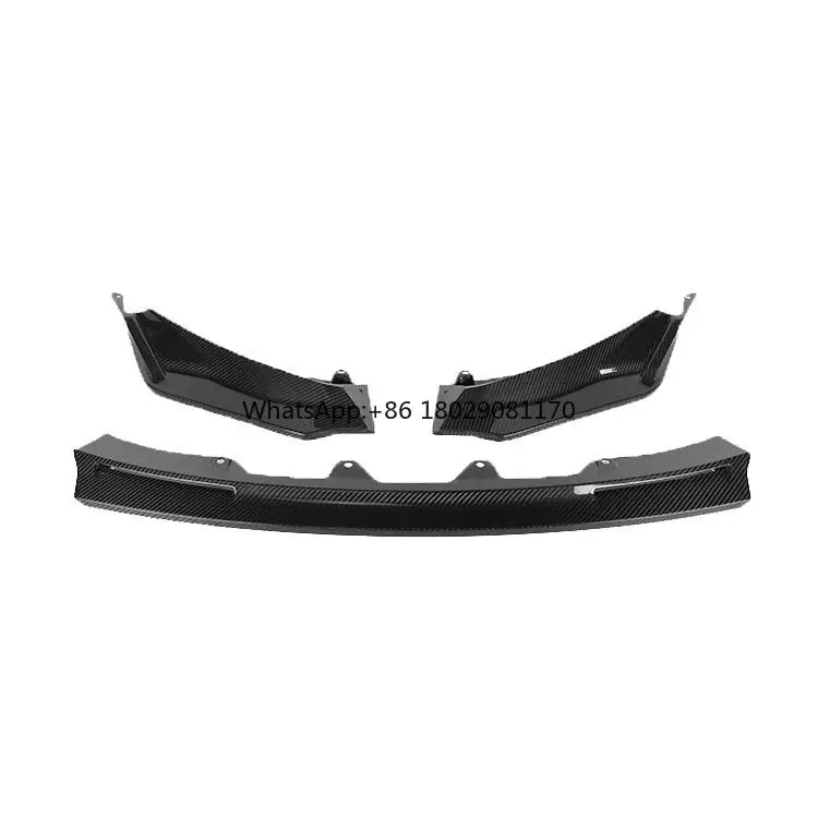 Alerón de parachoques delantero de fibra de carbono seco, estilo V, para BMW M3, M4, G22, G23, G80, G82, G83, 2021 +, CSL, estilo MP