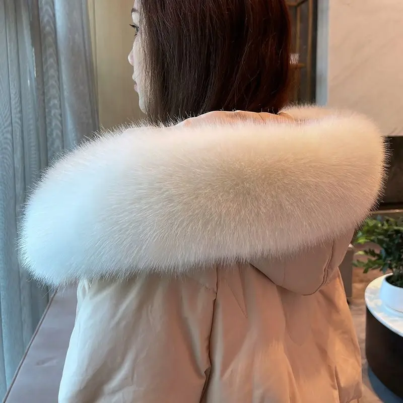 Simulation fox fur collar coat down pie overcome hat strip sell general women's fur collar clothing accessories
