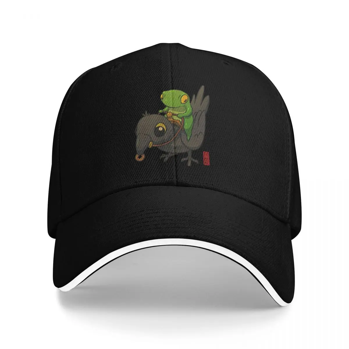 

crow rider frog Baseball Cap New Hat Winter hat dad hat Funny hats Girl Men's