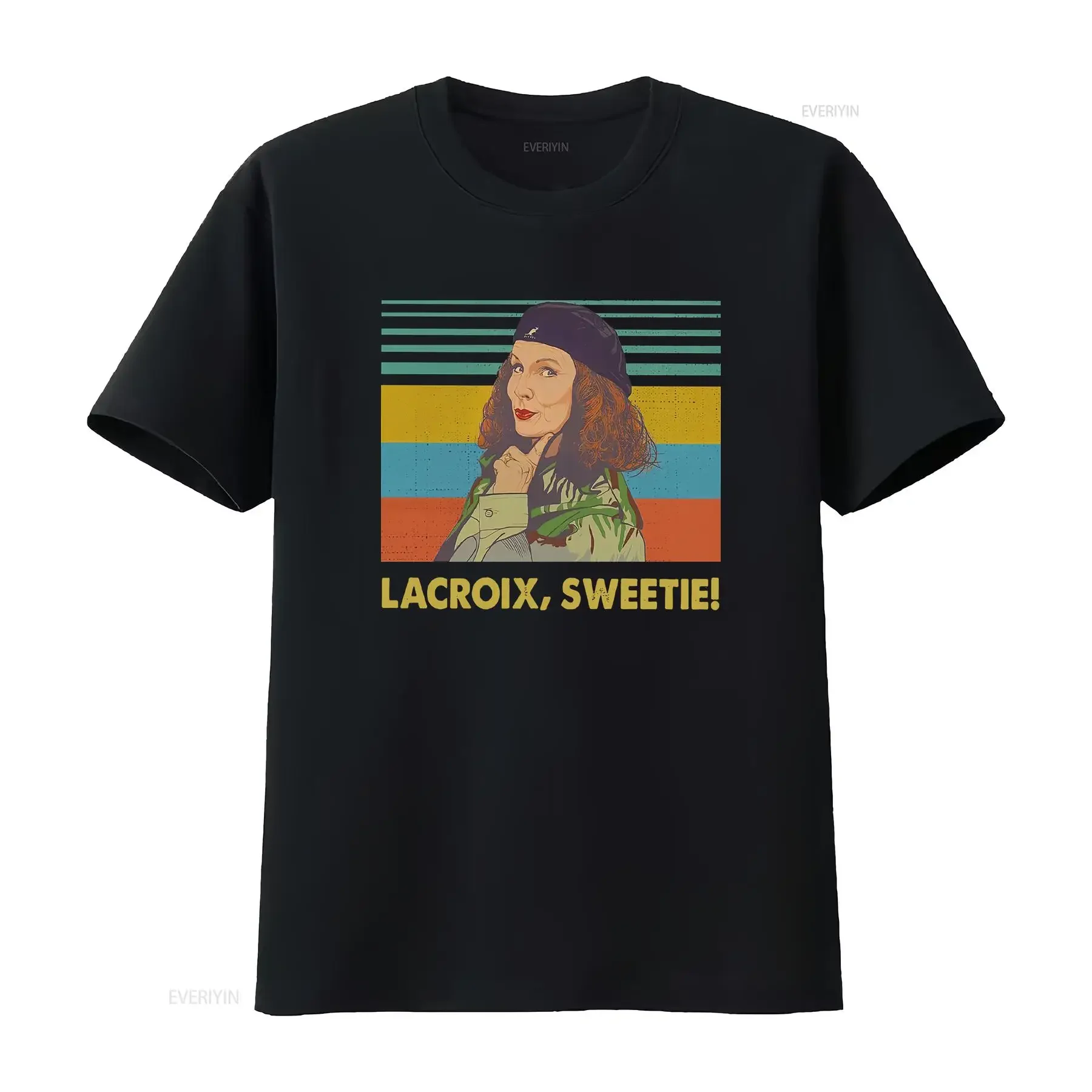 Lacroix Sweetie Funny Vintage T Shirt Absolutely Fabulous Inspired Movie vintage Washed Top For Everyday Wear Stylish