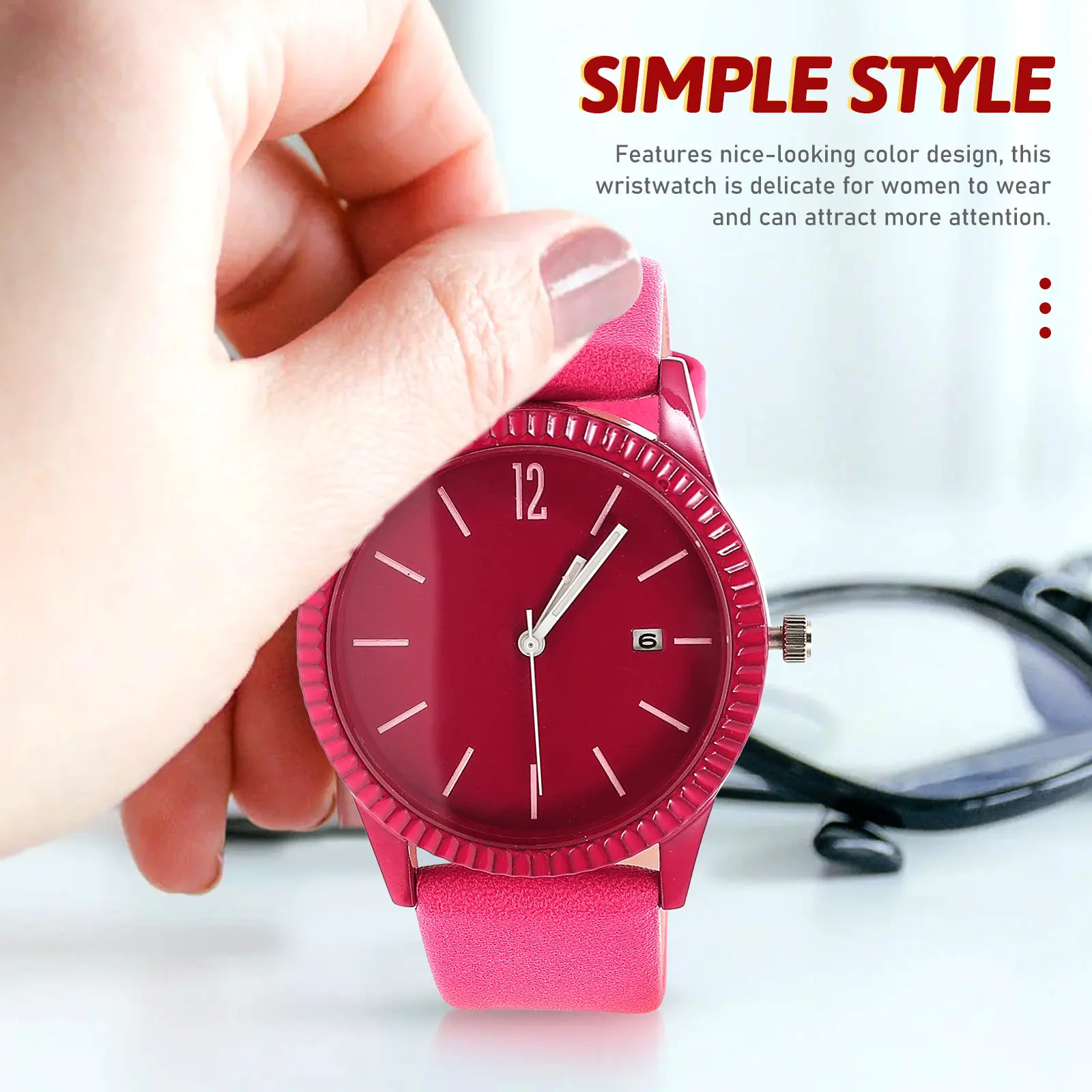 

Элегантные женские кварцевые наручные часы с водонепроницаемостью и светящимся циферблатом, удобные для ношения с любым нарядом, для повседневного использования, модный аксессуар