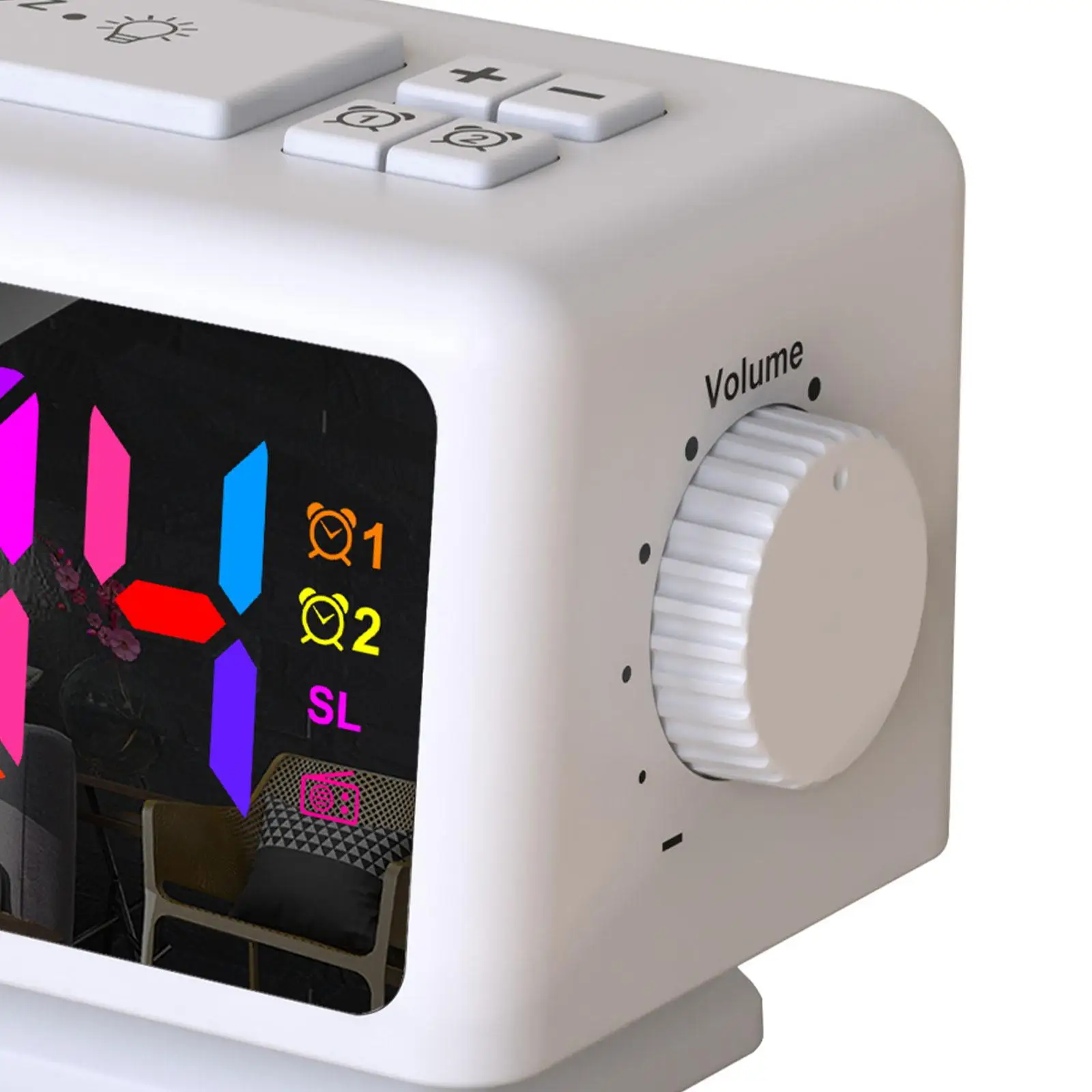 LED Digital Alarm Clock Desk Digital Clock for Office Bedroom Deep Sleepers