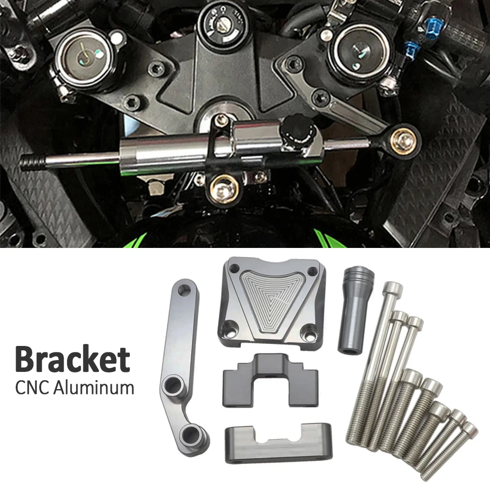 

For KAWASAKI NINJA Ninja 300 Ninja300 EX300 2013-2017 2016 2015 Stabilizer Steering Damper Bracket Kit Motorcycle Accessories