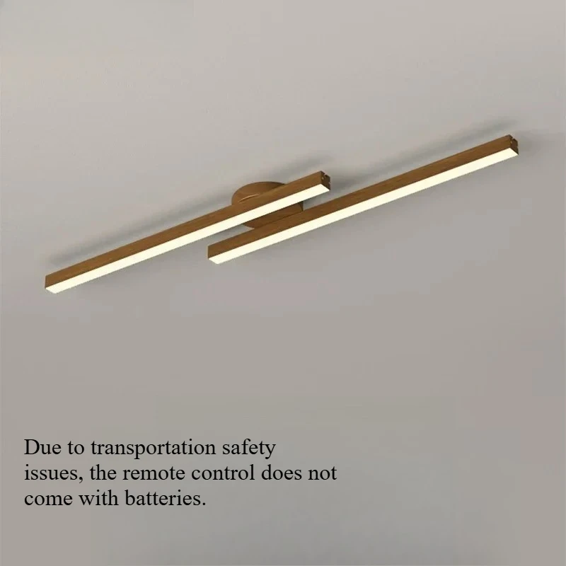 Minimalist Modern Ceiling Lights Wooden Strips Indoor Lamps Home Decoration LED Chandeliers for Living Dining Room Study Bedside