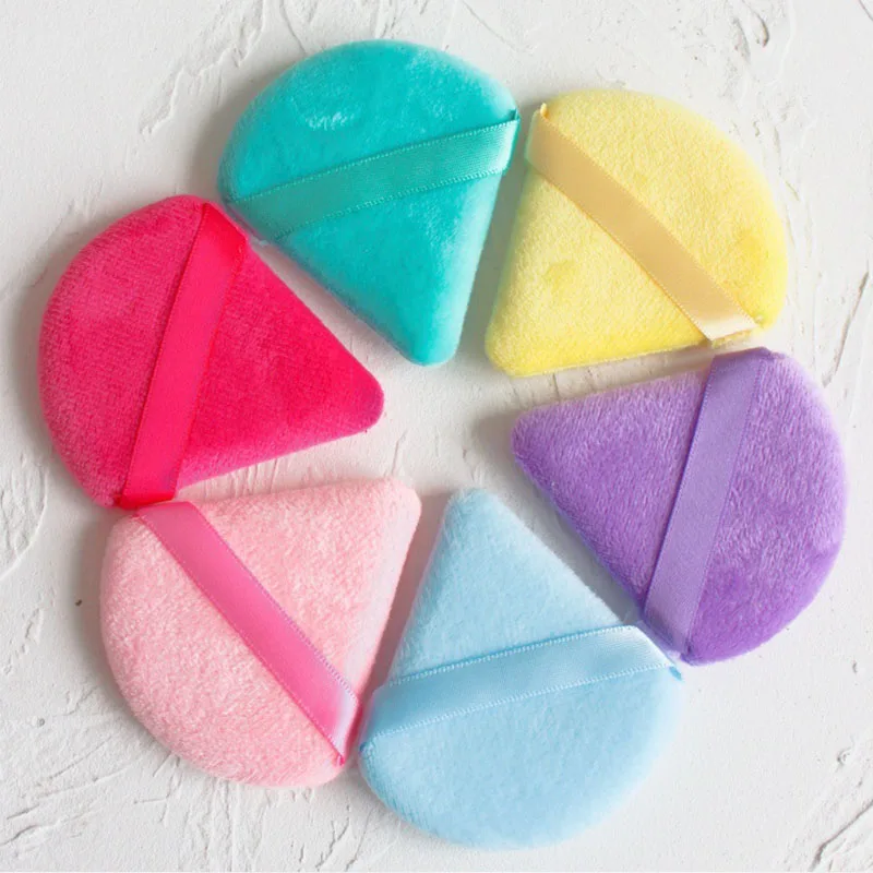 20 pezzi di spugna a triangolo, spugna colorata per trucco viso, per l'impostazione e la miscelazione di polvere sciolta, strumenti di bellezza per soffio di polvere morbida