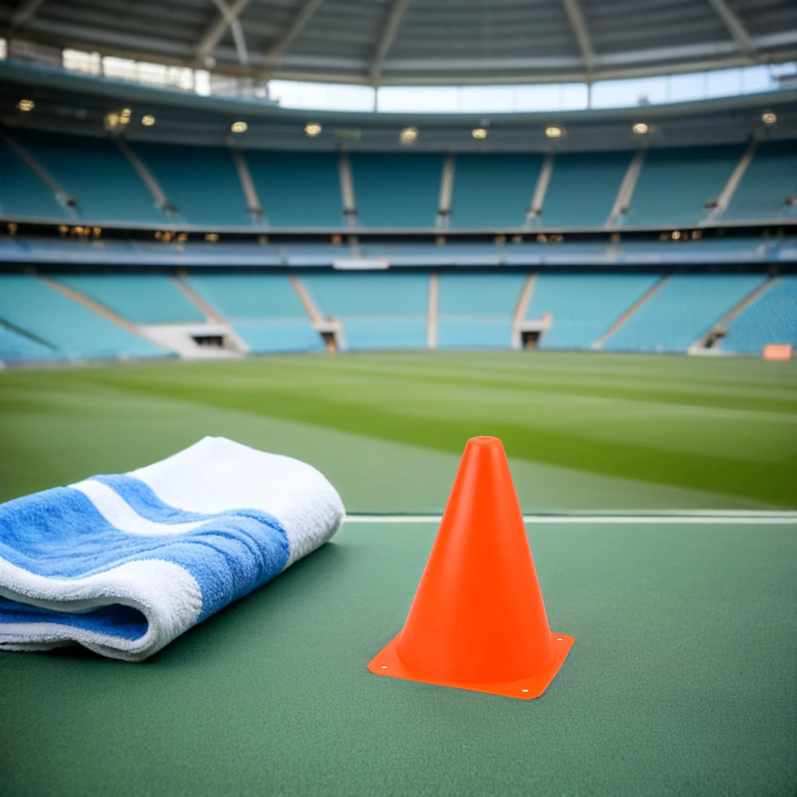 6개입 18cm 축구 훈련 콘 밝은 색상 스포츠 장애물 축구 럭비 농구 연습 야외 놀이터 오토바이 운동용